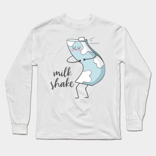 Milk Shake- Funny Dancing Milkshake Long Sleeve T-Shirt